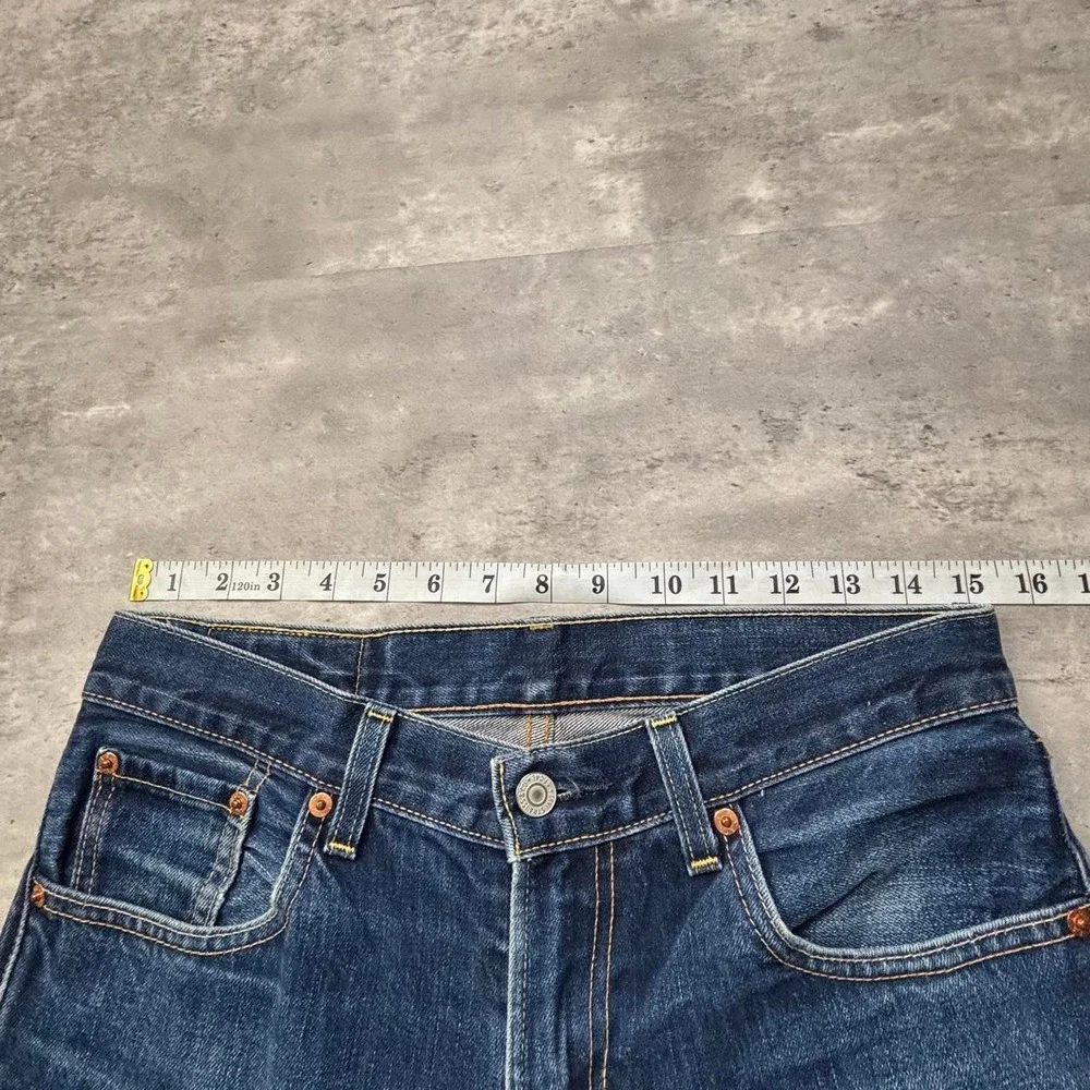 Levi's 511 Jeans Mens 30x28 Dark Wash Selvedge Vintage Slim Fit Denim